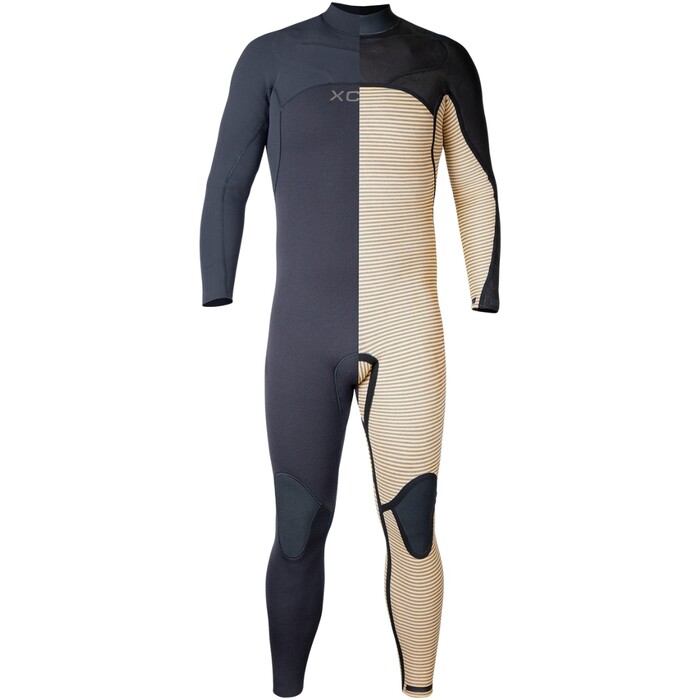 2024 Xcel Hombres Comp+ 5/4mm Chest Zip Neopreno MN54CPC4BU - Black / Blue Nights